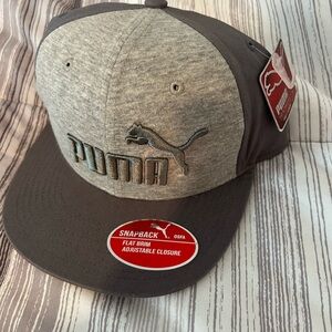 Puma Gray and Black Snapback Hat